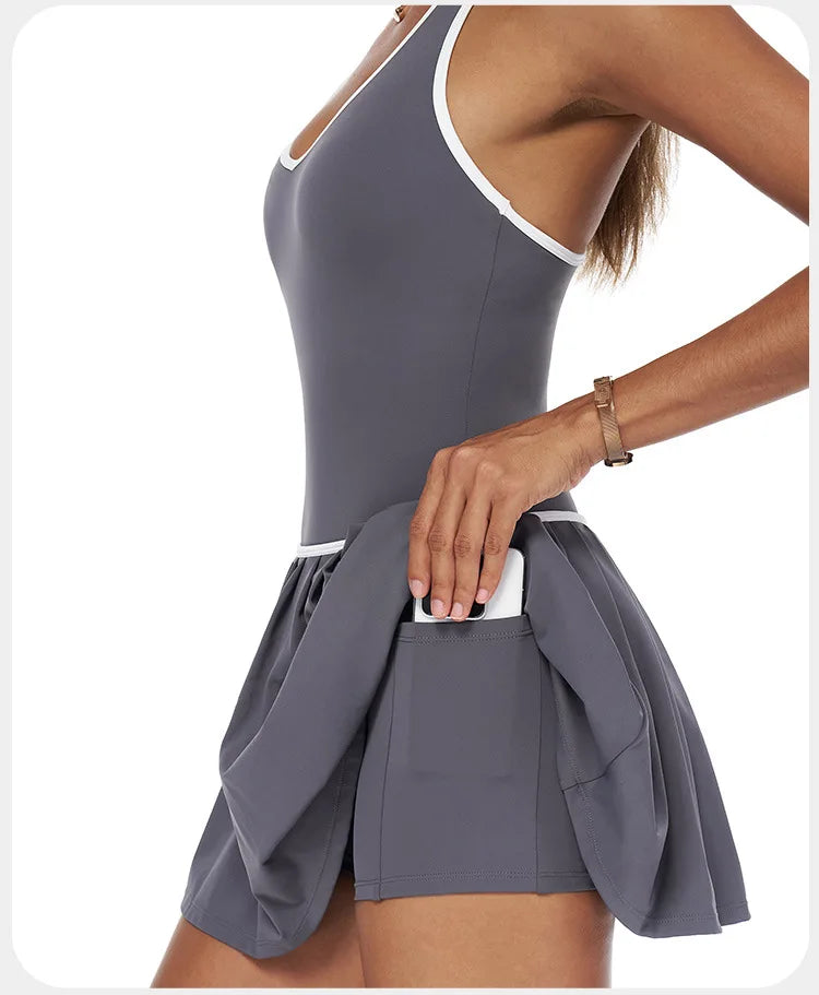 Vestido de Prega Com Shorts Spell