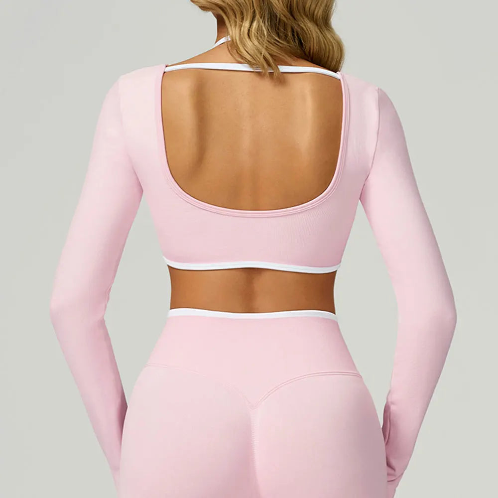 Cropped Com Bojo Manga Longa Ivara