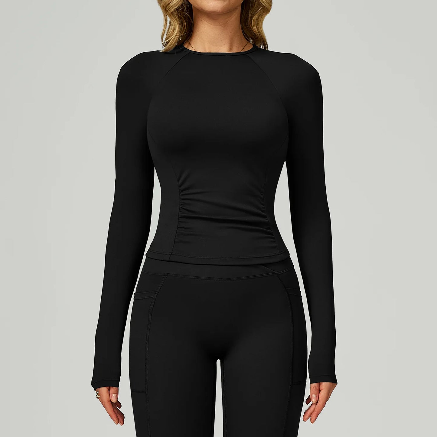 Camiseta Esportiva ML Draped