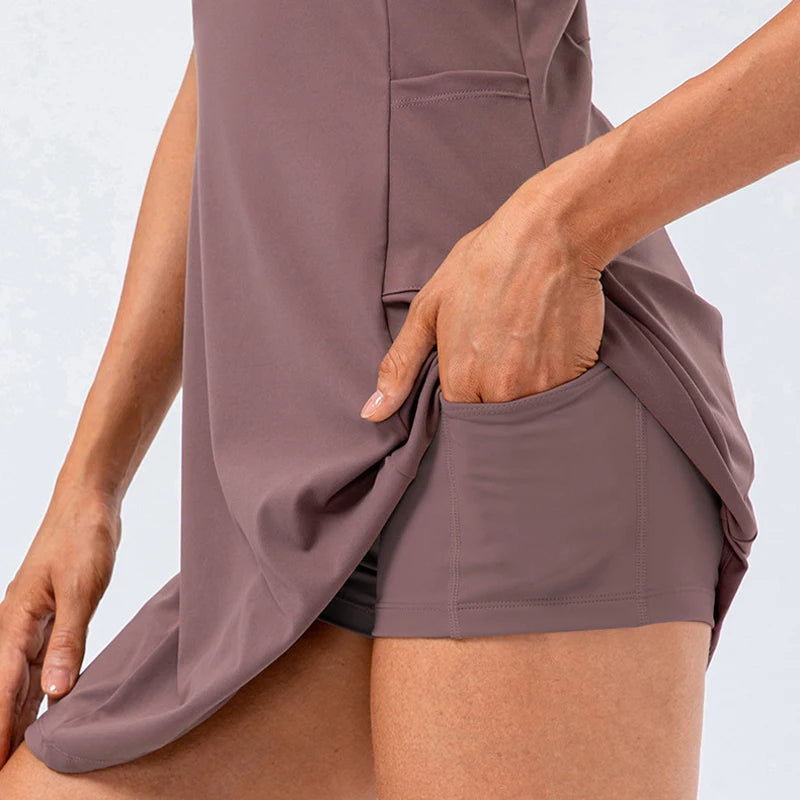 Vestido Para Beach Tenis, Vestido Para Tenis, Vestido Shorts, Shorts Para Beach Tenis, Shorts Para Tenis, Shorts de Academia, Roupa Para Beach Tenis, Roupa Para Tenis, Roupas de Tenistas, Roupas de Padel.