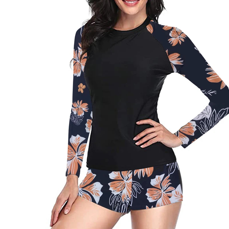 Conjunto Manga Longa UV Surf, Roupas para Surf, Conjunto UV Proteção Solar, Camiseta UV Manga Longa, Shorts com Proteção UV, Roupas para Beach Tennis, Roupas para Natação, Roupa com Secagem Rápida, UV50+ para Esportes Aquáticos, Conjunto Esportivo com Proteção Solar, Moda Praia com Design Moderno, Roupas Ultra Resistentes ao Cloro, Proteção UV para Praia, Conjunto para Esportes na Água, Roupas Confortáveis para Praia, Maluh Fit.