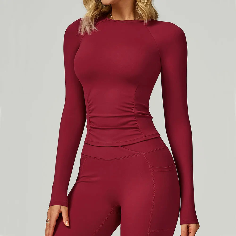 Camiseta Esportiva ML Draped