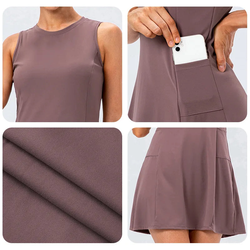 Vestido Para Beach Tenis, Vestido Para Tenis, Vestido Shorts, Shorts Para Beach Tenis, Shorts Para Tenis, Shorts de Academia, Roupa Para Beach Tenis, Roupa Para Tenis, Roupas de Tenistas, Roupas de Padel.
