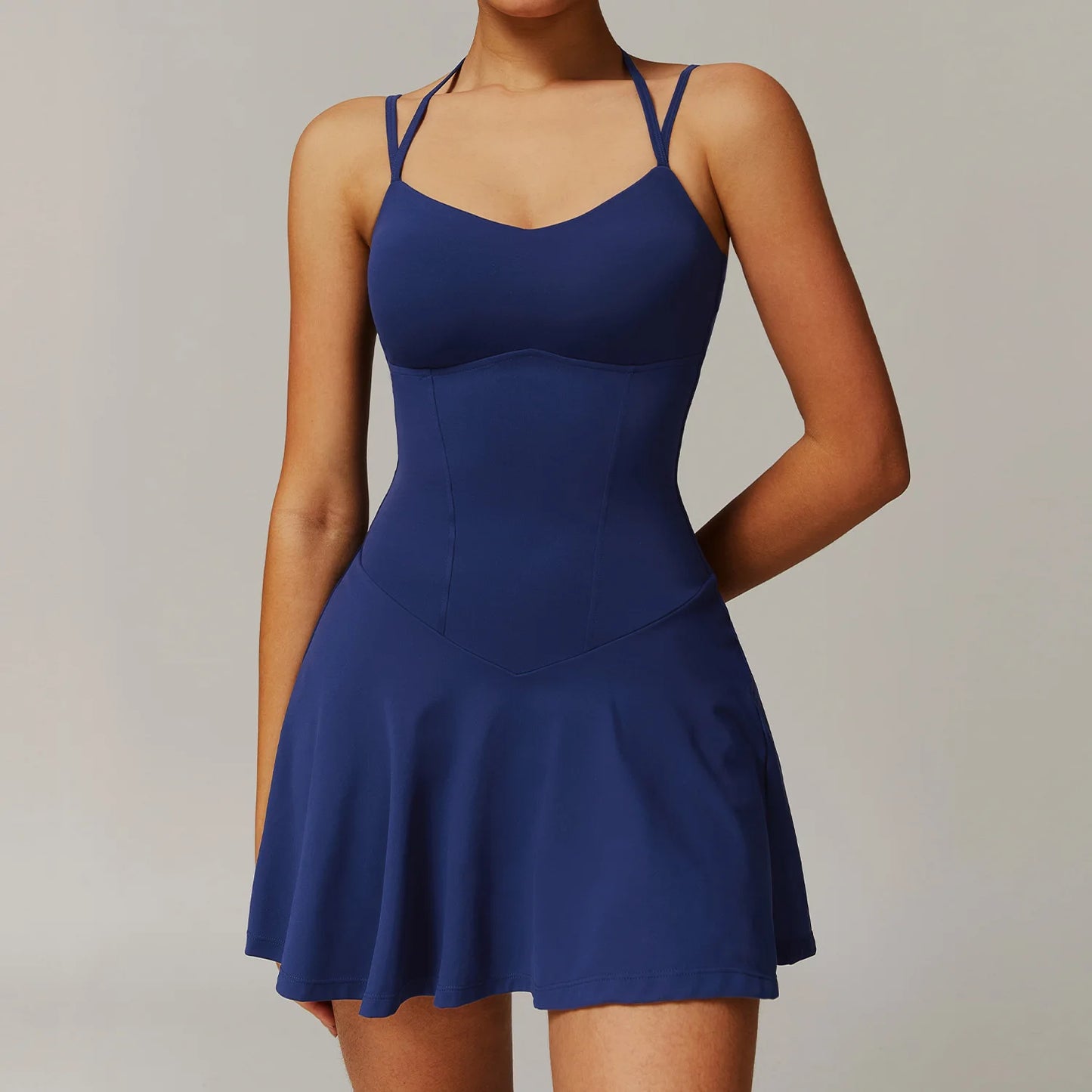 Vestido Fitness com Shorts Slit