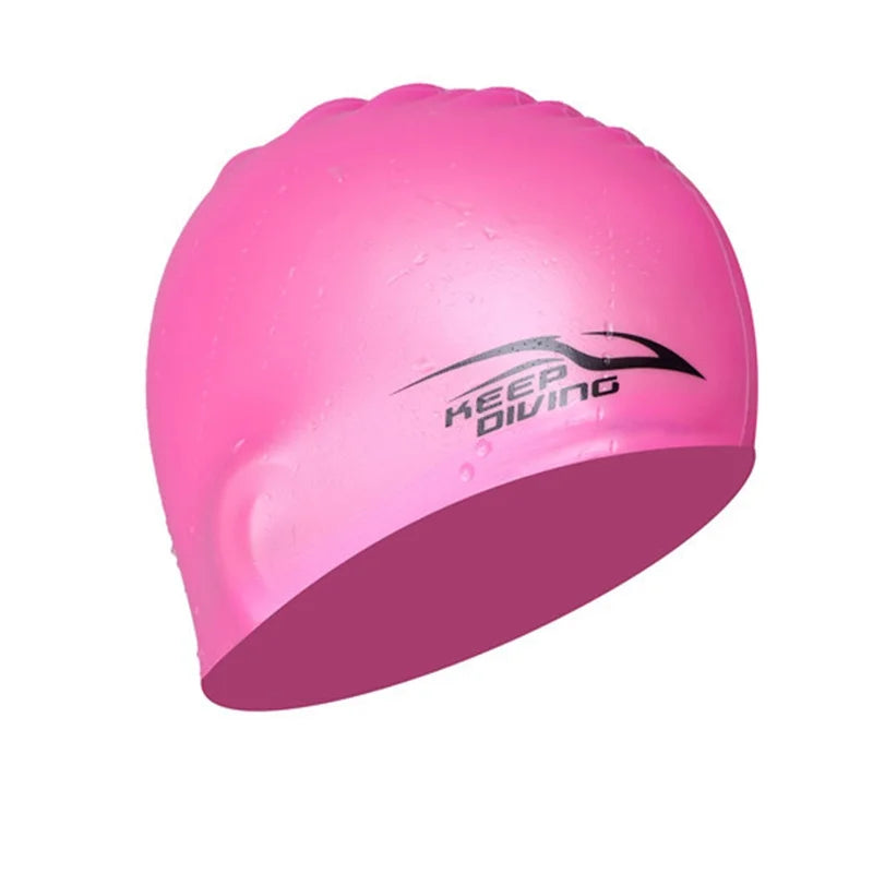 Touca Para Natação, Touca de Natação, Touca de Natação Impermeável, Touca Para Natação Impermeável, Touca Para Natação Profissional, Acessórios Para Nadar, Acessórios Para Natação, Touca de Natação Para Cabelos Compridos, Maluh Fit.