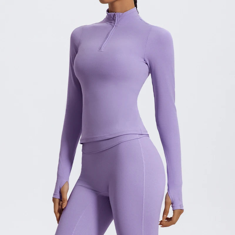 Blusa Fitness Manga Longa Sleek