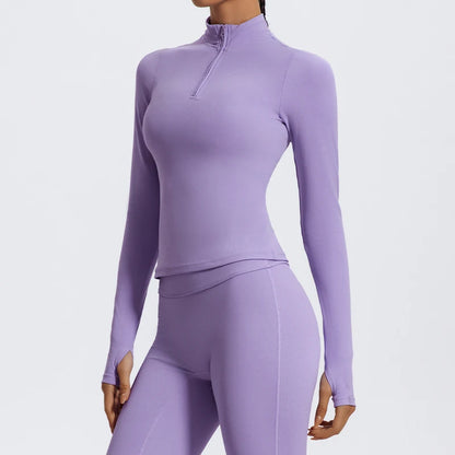 Blusa Fitness Manga Longa Sleek