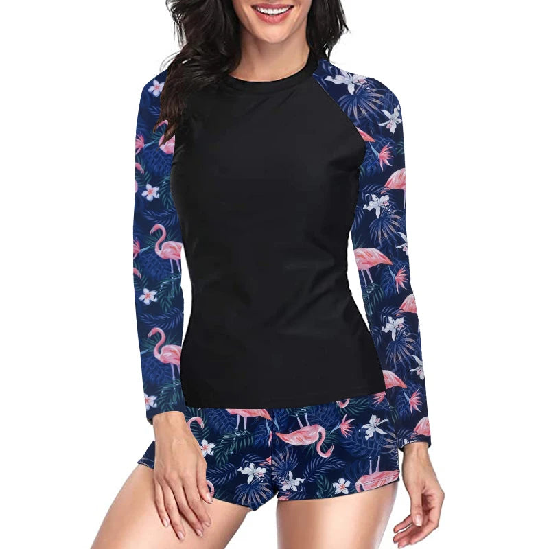 Conjunto Manga Longa UV Surf, Roupas para Surf, Conjunto UV Proteção Solar, Camiseta UV Manga Longa, Shorts com Proteção UV, Roupas para Beach Tennis, Roupas para Natação, Roupa com Secagem Rápida, UV50+ para Esportes Aquáticos, Conjunto Esportivo com Proteção Solar, Moda Praia com Design Moderno, Roupas Ultra Resistentes ao Cloro, Proteção UV para Praia, Conjunto para Esportes na Água, Roupas Confortáveis para Praia, Maluh Fit.