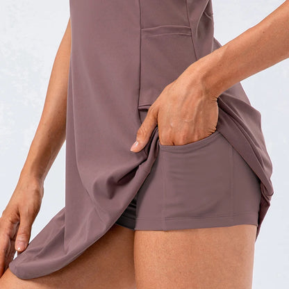 Vestido Para Beach Tenis, Vestido Para Tenis, Vestido Shorts, Shorts Para Beach Tenis, Shorts Para Tenis, Shorts de Academia, Roupa Para Beach Tenis, Roupa Para Tenis, Roupas de Tenistas, Roupas de Padel.