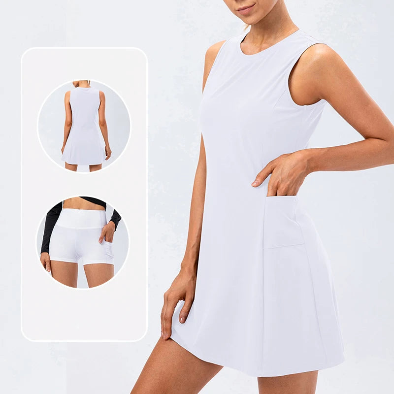 Vestido Para Beach Tenis, Vestido Para Tenis, Vestido Shorts, Shorts Para Beach Tenis, Shorts Para Tenis, Shorts de Academia, Roupa Para Beach Tenis, Roupa Para Tenis, Roupas de Tenistas, Roupas de Padel.