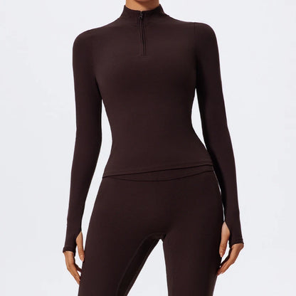 Blusa Fitness Manga Longa Sleek