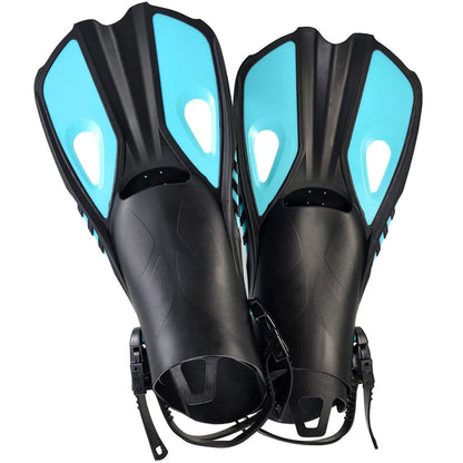 Natação, Acessórios para Natação, Nadadeira vazada, Snorkel, Mergulho, Pés de Pato Ajustáveis, Nadadeira Calcanhar Aberto, Equipamento de Natação, Pé de Pato Natação, Acessórios Para Nadar.