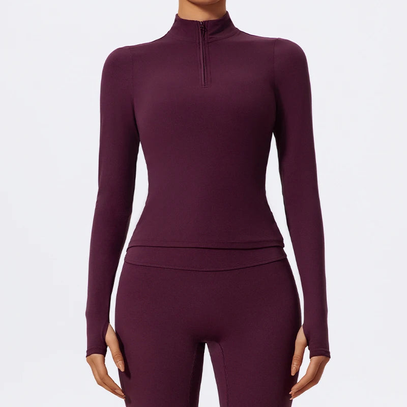 Blusa Fitness Manga Longa Sleek