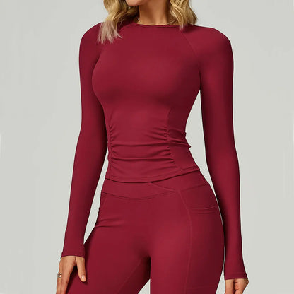 Camiseta Esportiva ML Draped