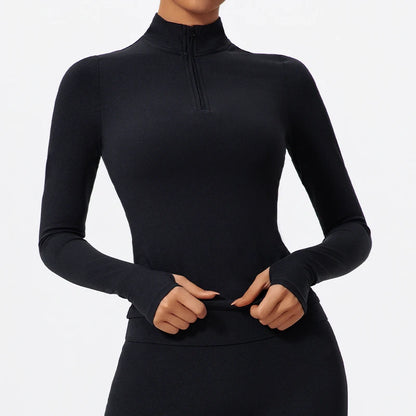 Blusa Fitness Manga Longa Sleek