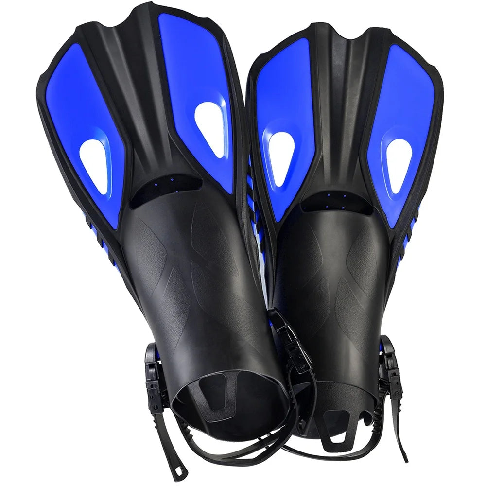 Natação, Acessórios para Natação, Nadadeira vazada, Snorkel, Mergulho, Pés de Pato Ajustáveis, Nadadeira Calcanhar Aberto, Equipamento de Natação, Pé de Pato Natação, Acessórios Para Nadar.