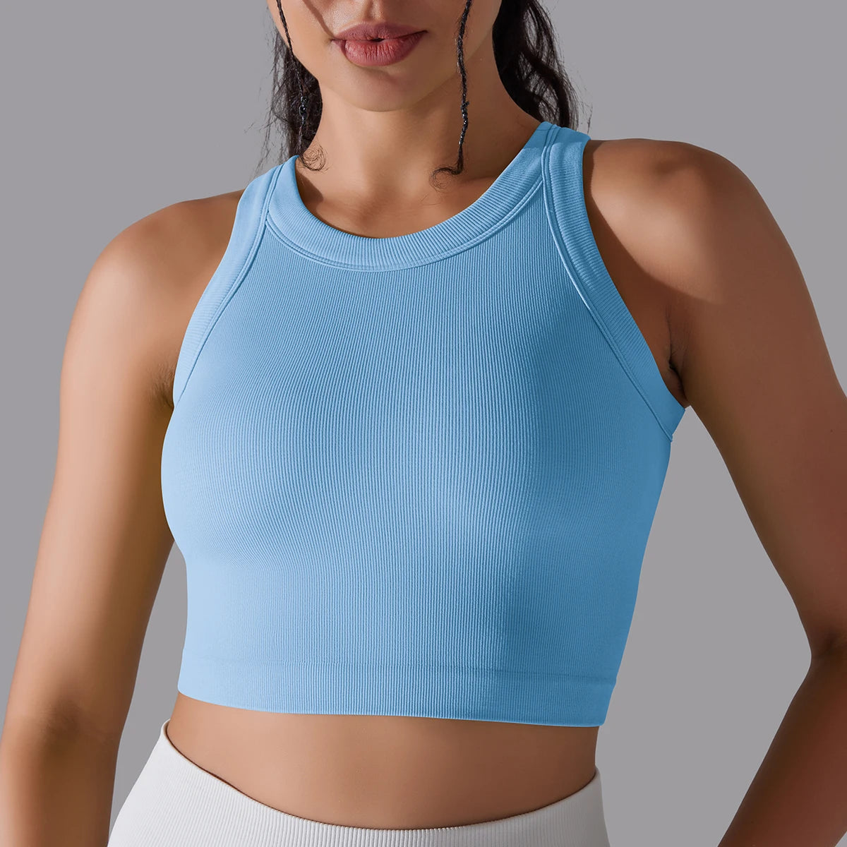 Regata Cropped, Regata Canelada, Regata de Malha, Regatinha em Malha, Regata de Academia, Regata Fitness, Regatinha Com Bojo,Camiseta de Academia, Camiseta Básica Feminina, Camiseta Fitness, Camiseta Esportiva, Camiseta de Ginástica, Roupa de Yoga, Moda Fitness, Roupa Para Academia, Roupa de Academia, Roupas Fitness Top Para Academia, Conjunto Para Academia, Maluh Fit